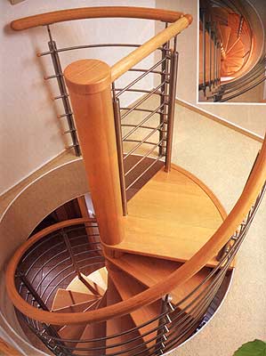 Винтовые деревянные лестницы
